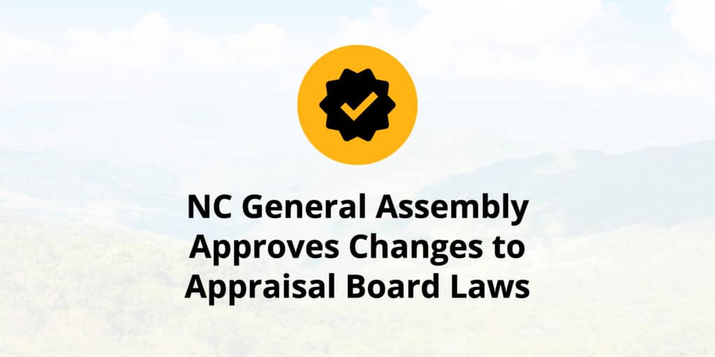 NC General Assembly Approves Changes to Appraisal Board Laws